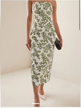 Emilia Wickstead Leila Taffeta Midi Gown